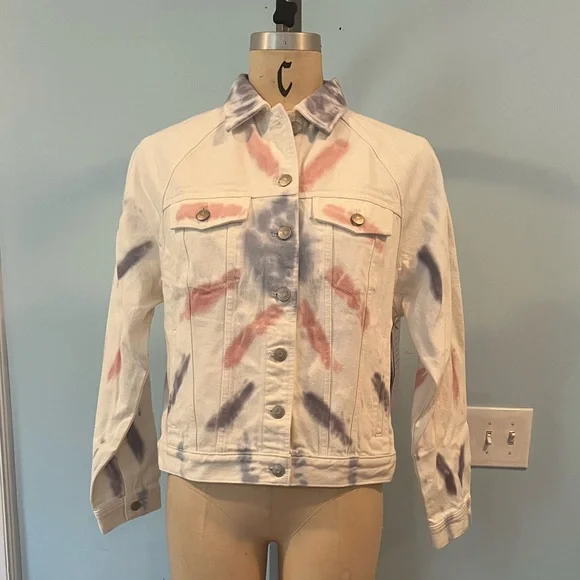 NWT The Raglan Oversized Jean Jacket: Tie-Dyed Edition- Size Medium